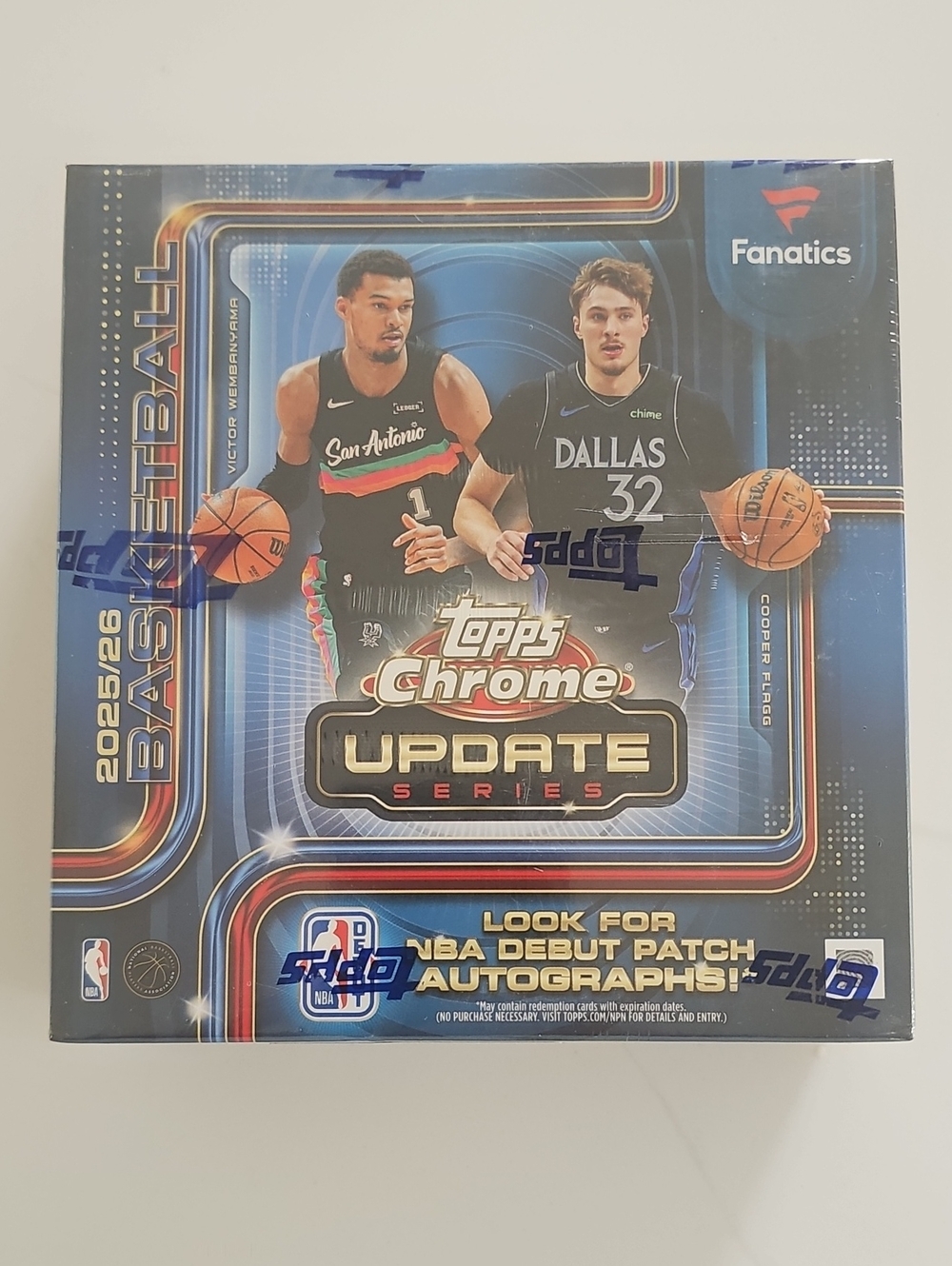 Topps Chrome Update Series Basketball Box - Blue